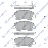 Bremsbelagsatz, Scheibenbremse Vorderachse Hi-Q SP1399A