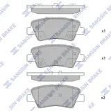 Bremsbelagsatz, Scheibenbremse Hi-Q SP1407