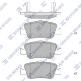 Bremsbelagsatz, Scheibenbremse Hinterachse Hi-Q SP1501