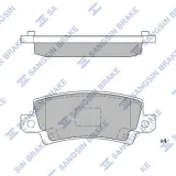 Bremsbelagsatz, Scheibenbremse Hinterachse Hi-Q SP1503