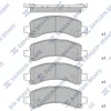 Bremsbelagsatz, Scheibenbremse Hinterachse Hi-Q SP1558