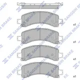 Bremsbelagsatz, Scheibenbremse Hinterachse Hi-Q SP1558