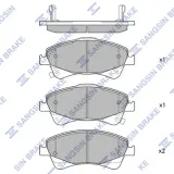 Bremsbelagsatz, Scheibenbremse Vorderachse Hi-Q SP1580