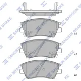 Bremsbelagsatz, Scheibenbremse Vorderachse Hi-Q SP1153