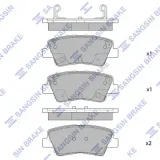 Bremsbelagsatz, Scheibenbremse Hinterachse Hi-Q SP1907