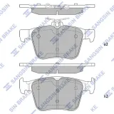 Bremsbelagsatz, Scheibenbremse Hinterachse Hi-Q SP1998