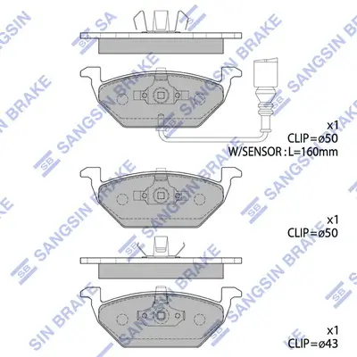 Bremsbelagsatz, Scheibenbremse Vorderachse Hi-Q SP2025 Bild Bremsbelagsatz, Scheibenbremse Vorderachse Hi-Q SP2025