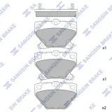 Bremsbelagsatz, Scheibenbremse Hinterachse Hi-Q SP2044