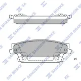 Bremsbelagsatz, Scheibenbremse Hinterachse Hi-Q SP2254