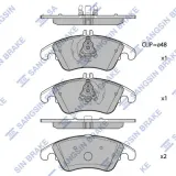 Bremsbelagsatz, Scheibenbremse Vorderachse Hi-Q SP1399