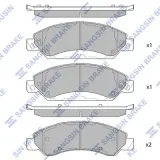 Bremsbelagsatz, Scheibenbremse Vorderachse Hi-Q SP4027