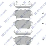 Bremsbelagsatz, Scheibenbremse Hinterachse Hi-Q SP4140