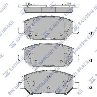 Bremsbelagsatz, Scheibenbremse Vorderachse Hi-Q SP4242 Bild Bremsbelagsatz, Scheibenbremse Vorderachse Hi-Q SP4242