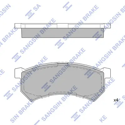 Bremsbelagsatz, Scheibenbremse Hi-Q SP4246 Bild Bremsbelagsatz, Scheibenbremse Hi-Q SP4246