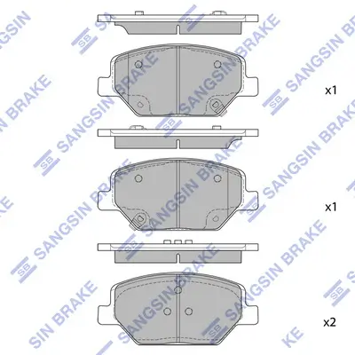 Bremsbelagsatz, Scheibenbremse Vorderachse Hi-Q SP4284 Bild Bremsbelagsatz, Scheibenbremse Vorderachse Hi-Q SP4284