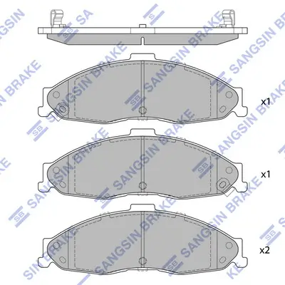 Bremsbelagsatz, Scheibenbremse Vorderachse Hi-Q SP4300 Bild Bremsbelagsatz, Scheibenbremse Vorderachse Hi-Q SP4300