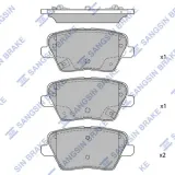 Bremsbelagsatz, Scheibenbremse achsbrückenseitig Hi-Q SP4442