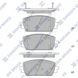 Bremsbelagsatz, Scheibenbremse Hinterachse Hi-Q SP1391