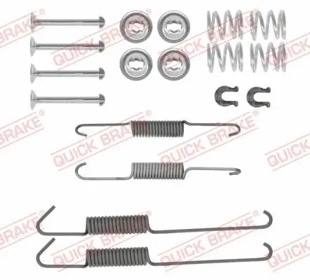 Zubehörsatz, Bremsbacken Hinterachse QUICK BRAKE 105-0002