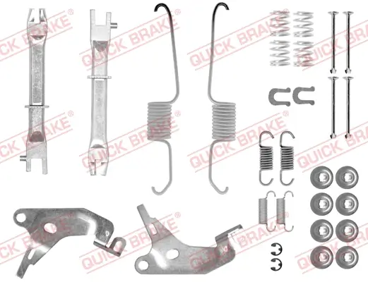 Zubehörsatz, Bremsbacken Hinterachse QUICK BRAKE 105-0003S Bild Zubehörsatz, Bremsbacken Hinterachse QUICK BRAKE 105-0003S