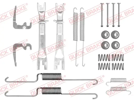 Zubehörsatz, Bremsbacken Hinterachse QUICK BRAKE 105-0026X-02S Bild Zubehörsatz, Bremsbacken Hinterachse QUICK BRAKE 105-0026X-02S