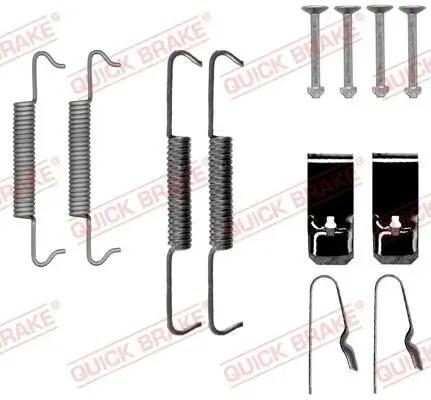 Zubehörsatz, Feststellbremsbacken QUICK BRAKE 105-0027 Bild Zubehörsatz, Feststellbremsbacken QUICK BRAKE 105-0027
