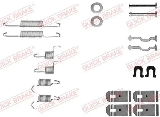 Zubehörsatz, Feststellbremsbacken QUICK BRAKE 105-0028 Bild Zubehörsatz, Feststellbremsbacken QUICK BRAKE 105-0028