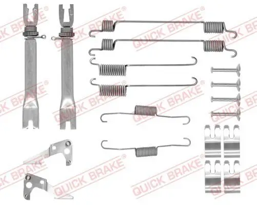 Zubehörsatz, Bremsbacken Hinterachse QUICK BRAKE 105-0030S Bild Zubehörsatz, Bremsbacken Hinterachse QUICK BRAKE 105-0030S