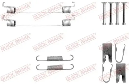 Zubehörsatz, Bremsbacken Hinterachse QUICK BRAKE 105-0042 Bild Zubehörsatz, Bremsbacken Hinterachse QUICK BRAKE 105-0042