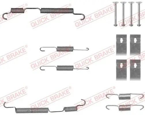 Zubehörsatz, Bremsbacken QUICK BRAKE 105-0050 Bild Zubehörsatz, Bremsbacken QUICK BRAKE 105-0050