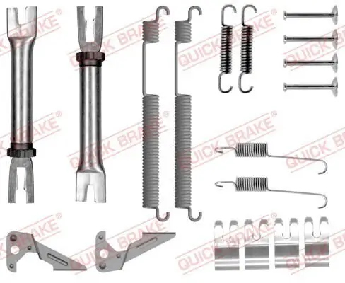 Zubehörsatz, Bremsbacken Hinterachse QUICK BRAKE 105-0053S Bild Zubehörsatz, Bremsbacken Hinterachse QUICK BRAKE 105-0053S