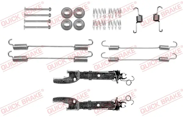 Zubehörsatz, Bremsbacken Hinterachse QUICK BRAKE 105-0057S