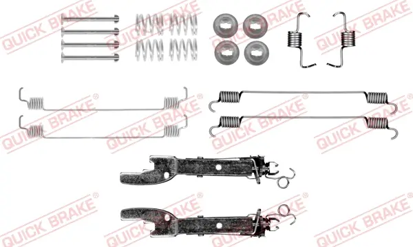Zubehörsatz, Bremsbacken Hinterachse QUICK BRAKE 105-0058S