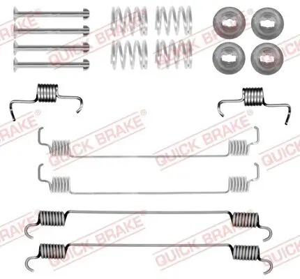 Zubehörsatz, Bremsbacken Hinterachse QUICK BRAKE 105-0058 Bild Zubehörsatz, Bremsbacken Hinterachse QUICK BRAKE 105-0058