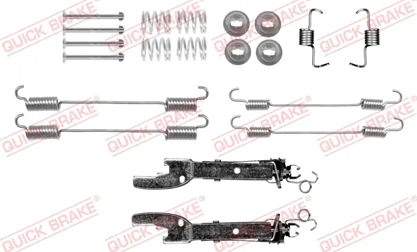 Zubehörsatz, Bremsbacken Hinterachse QUICK BRAKE 105-0059S