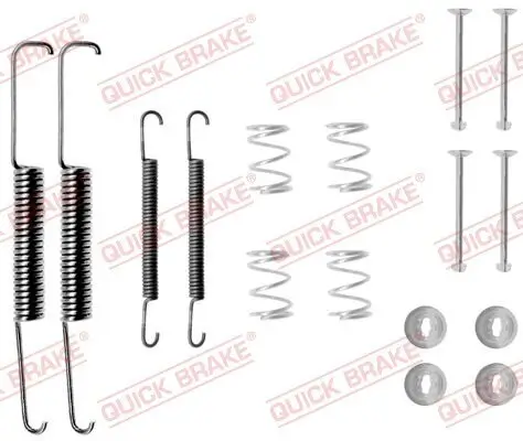 Zubehörsatz, Bremsbacken Hinterachse QUICK BRAKE 105-0510