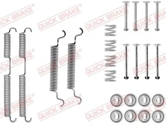 Zubehörsatz, Bremsbacken Hinterachse QUICK BRAKE 105-0513