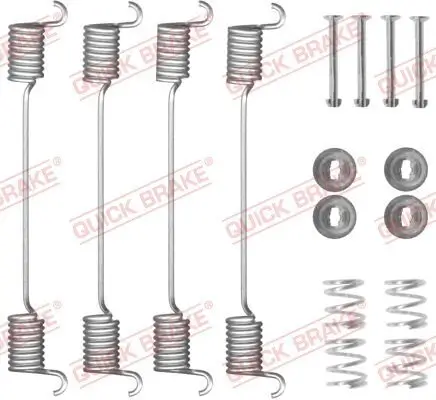 Zubehörsatz, Bremsbacken Vorderachse QUICK BRAKE 105-0524