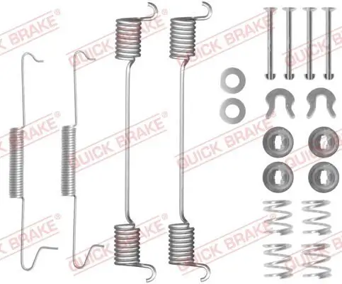 Zubehörsatz, Bremsbacken Hinterachse QUICK BRAKE 105-0525