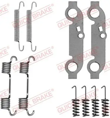 Zubehörsatz, Feststellbremsbacken QUICK BRAKE 105-0537 Bild Zubehörsatz, Feststellbremsbacken QUICK BRAKE 105-0537