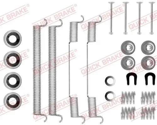 Zubehörsatz, Bremsbacken Hinterachse QUICK BRAKE 105-0543