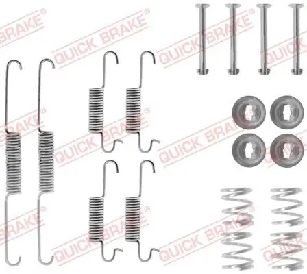 Zubehörsatz, Bremsbacken Vorderachse QUICK BRAKE 105-0570