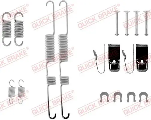 Zubehörsatz, Bremsbacken Hinterachse QUICK BRAKE 105-0582 Bild Zubehörsatz, Bremsbacken Hinterachse QUICK BRAKE 105-0582