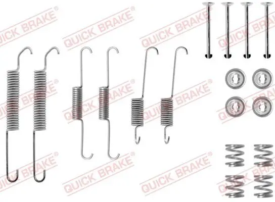 Zubehörsatz, Bremsbacken Hinterachse QUICK BRAKE 105-0590 Bild Zubehörsatz, Bremsbacken Hinterachse QUICK BRAKE 105-0590