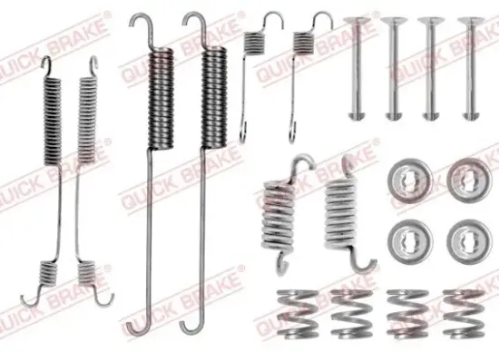 Zubehörsatz, Bremsbacken Hinterachse QUICK BRAKE 105-0600 Bild Zubehörsatz, Bremsbacken Hinterachse QUICK BRAKE 105-0600
