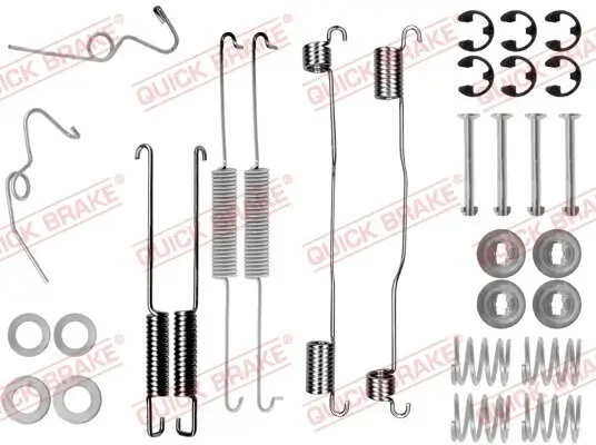 Zubehörsatz, Bremsbacken Hinterachse QUICK BRAKE 105-0624 Bild Zubehörsatz, Bremsbacken Hinterachse QUICK BRAKE 105-0624