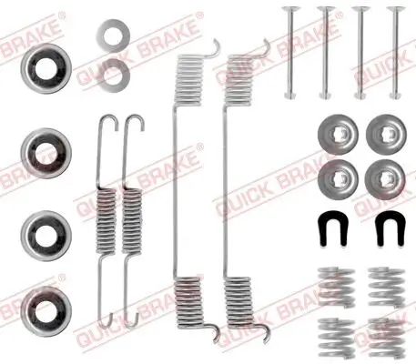 Zubehörsatz, Bremsbacken Hinterachse QUICK BRAKE 105-0635