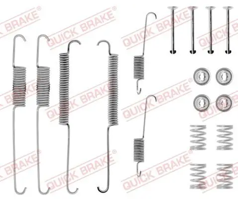 Zubehörsatz, Bremsbacken Hinterachse QUICK BRAKE 105-0640 Bild Zubehörsatz, Bremsbacken Hinterachse QUICK BRAKE 105-0640