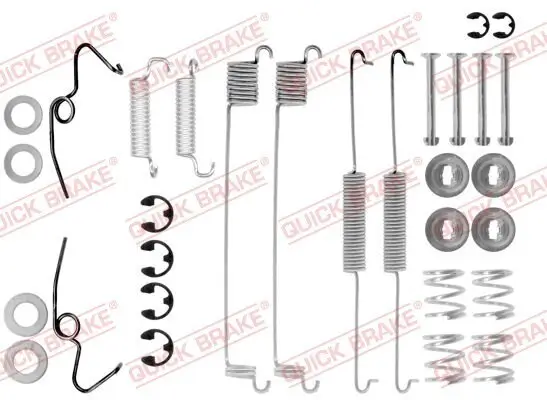 Zubehörsatz, Bremsbacken Hinterachse QUICK BRAKE 105-0641