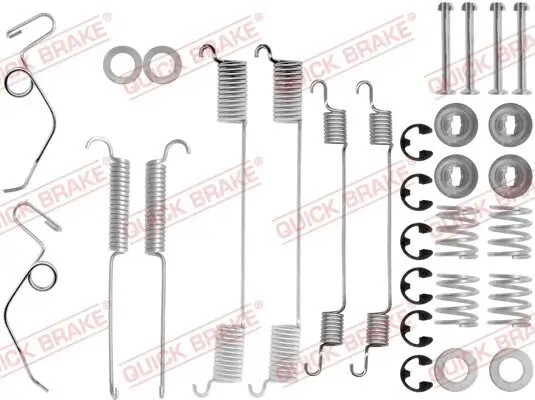 Zubehörsatz, Bremsbacken Hinterachse QUICK BRAKE 105-0642